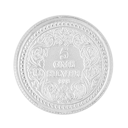 SHINE FOR A LIFETIME 5 Grams Pure 999 Silver Coin, Purity certified by BIS Hallmark Assay, for Festivals, Marriage and Pooja (Make in India) (B07ZHYRGJM) Amazon Price History, Amazon Price Tracker