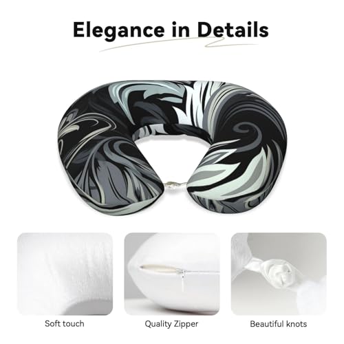 Almohada de viaje espuma memory talla única negra miniatura 3