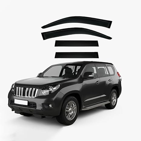 Deflectores de Viento para Toyota Land Cruiser Prado J150 2010-2022 Cortavientos Ventana Coche de Aire Puertas Delanteras Juego