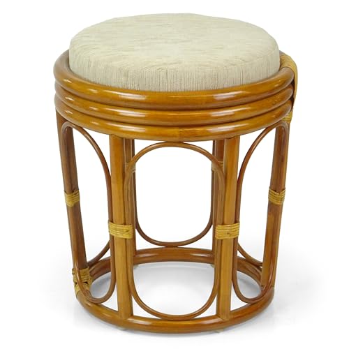 Pier Handmade Rattan Wicker Vanity Bedroom Stool...