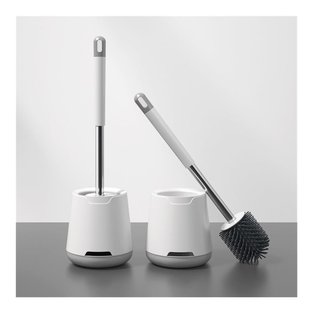 Lavar el baño, Escobilla de baño. Kit doméstico cerdas Suaves con Soporte y Montaje en Pared
