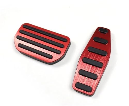 車 ペダルカバー に適合するスズキ に適合するジムニーに適合する シエラ JB64 JB74 2012-2025 ステンレススチール製フットペダル アクセル/ブレーキペダル(AT Red)