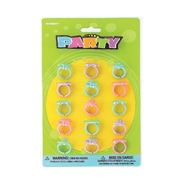 Unique 15 Pearlized Sea Rings ( Filler Party Favors )