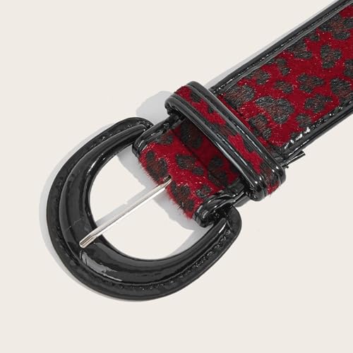 Unique Waist Belt Leopards Print Chain For Cowgirl Stylish Classical Buckle Retro Hot Buckle Waist Chain Belt4