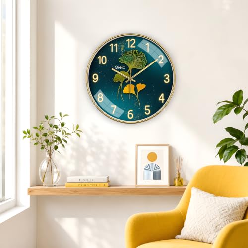 Image of Stylish Designer Modern Wall Clock for Living Room | Unique Wall Watch for Bedroom, Office, Kitchen and Hall | Elegant Decorative Clock for Home Decor, Luxury Wall Decoration Accessories | Movement | Unique Round Watch Wall Clock for Living Room, Office, Home Decor, Kitchen