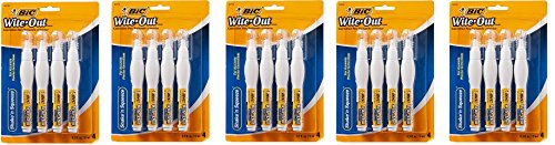 BIC Wite-Out Shake 'n Squeeze Correction Pen, 8 ml, White, 4/Pack (WOSQPP418) - Pack of 2