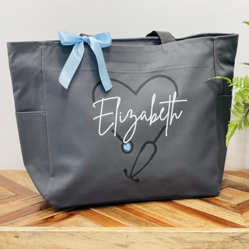 Bolso Tote Grande Personalizado para Enfermera miniatura 2