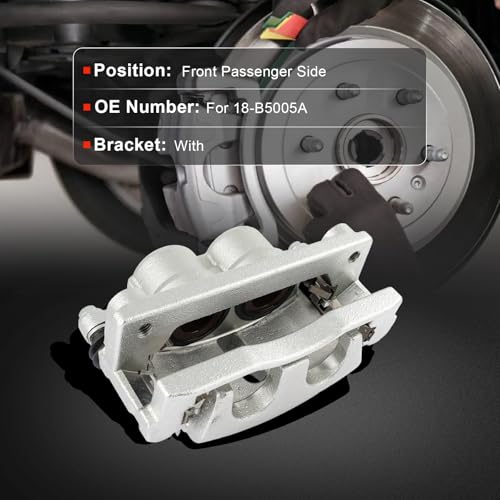 Image of cciyu Front Right Brake Caliper Assembly w /Bracket 18-B5005A For Buick For Rainier,For Chevrolet For Trailblazer /For Trailblazer EXT,For GMC For Envoy /For Envoy XL