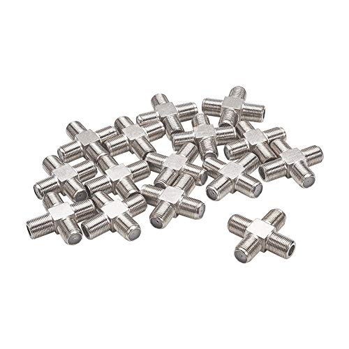 15 pz F femmina a adattatore jack 4 vie splitter RF TV connettore