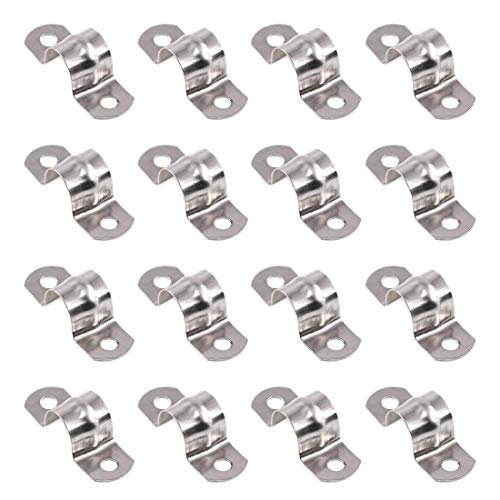 Sipery 30Pcs M16 Two Hole Strap U Bracket - 304 Stainless Steel Pipe Clamp For 0.62 Inch Pipes - View #5