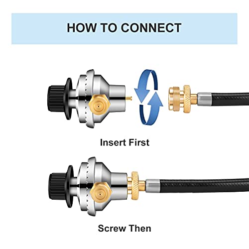 Suppmen-Propane-Tank-Adapter-Hose-4-Feet-QCC1Type1-Tank-Connect-to-1lb-to-20lb-Tank-for-Propane-Heater-Grill-Camping-Stove-to-a-Refillable-Bulk-Propane-Cylinder-as-Parts-and-Accessories