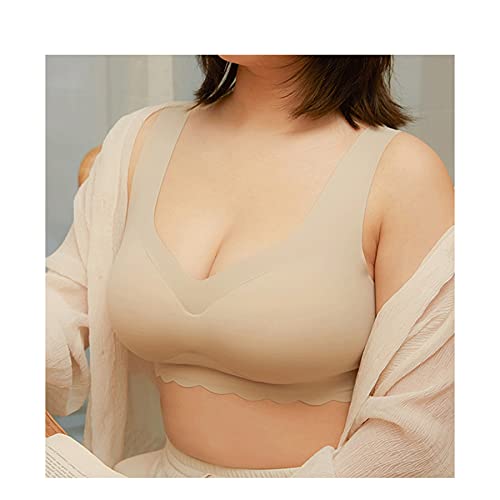 Soutien-gorge de sport sans fil grande taille vert clair confortable 100B