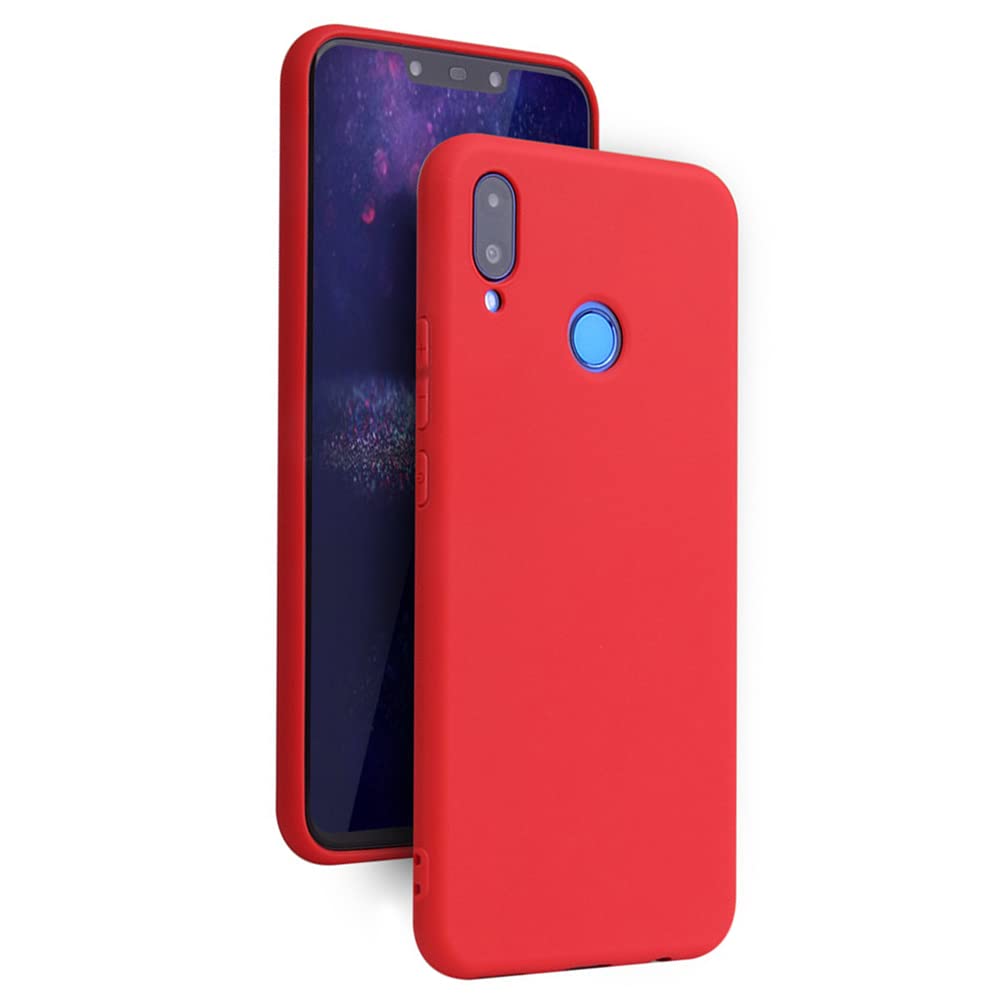 Ultra Slim Huawei Nova 3i Case, [Shockproof, Scratch-Resistant Drop Protection] Stylish Soft TPU Thin Frosted Phone Case for Huawei Nova 3i - Red