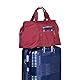 CHILDHOME, Mommy Bag, Wickeltasche, Mutterschaft, Reisetasche, Großes Fassungsvermögen-Wickelunterlage, Verstellbarer Schulterriemen, Unterteilung, Isoliertasche, Kofferdurchführung, Urban Bordeaux