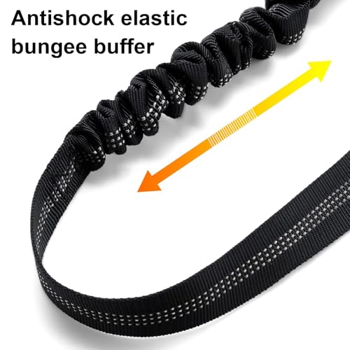 2x TÜV-geprüfter Hundeauto-Gurt mit 1680D-Nylon & 3D-Stoßdämpfer ertifizierter Sicherheitsgurt für SUV/Wohnmobile (80-150cm verstellbar, kaufsicherer Rand) - Für alle Rassen bis 60kg