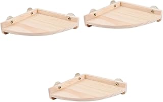 POPETPOP 3 Peças Plataforma De Salto De Madeira Plataforma De Salto De Hamster Necessidades Diárias Para Animais De Estimação Bambu Plataforma De Salto Para Animais De Estimação Plataforma