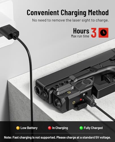 EZshoot Laser Sight for Pistol, Sub Compact Green Small Laser for Handgun - image 4