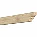 Ekena Millwork RFT04X08X48RID00RDF Ridgewood Rough Sawn Rustic Wood Rafter Tails