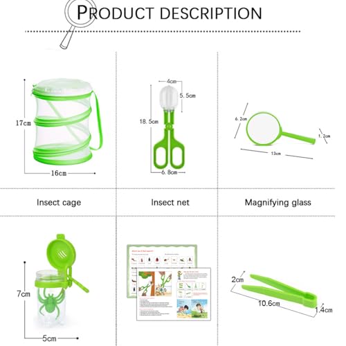 Image of Live Caterpillar to Butterfly Kit - 7pcs Butterfly Habitat,Butterfly cage,Caterpillars for Butterflies Kit 7 Pieces,Insect Mesh Cage