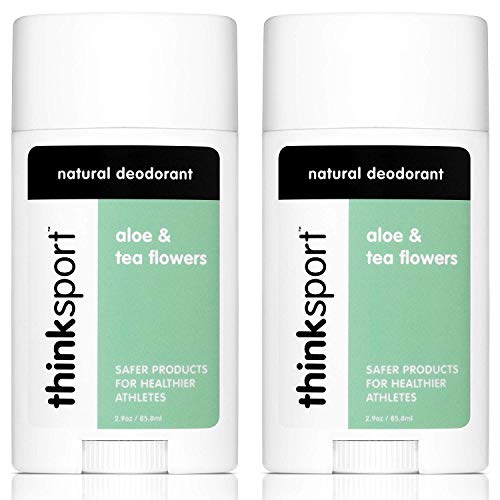 Thinksport Deodorant, Aloe and Tea Flowers (2.9 ounce) (2 pack)