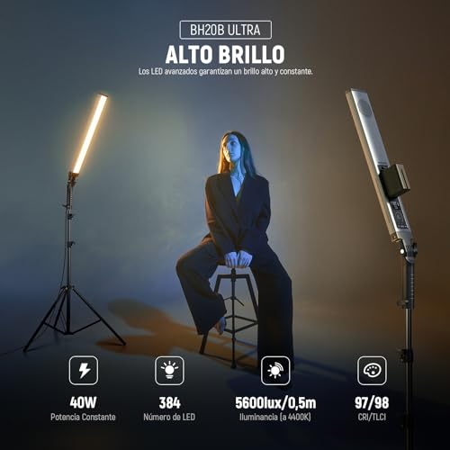 Kit de luces LED NEEWER BH20B ULTRA para fotografía de estudio 2