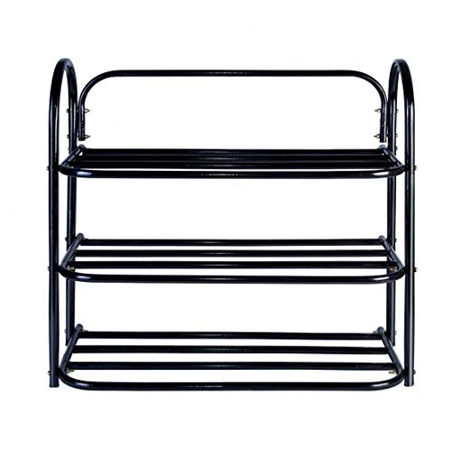 Image of Heavy Metal Home Utility Foldable Shoe Rack 3 Shelves Durable and Multipurpose Shoe Rack /Shoe Stand /Shelf Book Stand /Shelve /Multipurpose Rack Big (3 Tier)