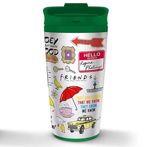 Pyramid International Friends Metal Travel Mug (Quotes and References Design) 16oz Insulated Mug - Official Merchandise - Image 2