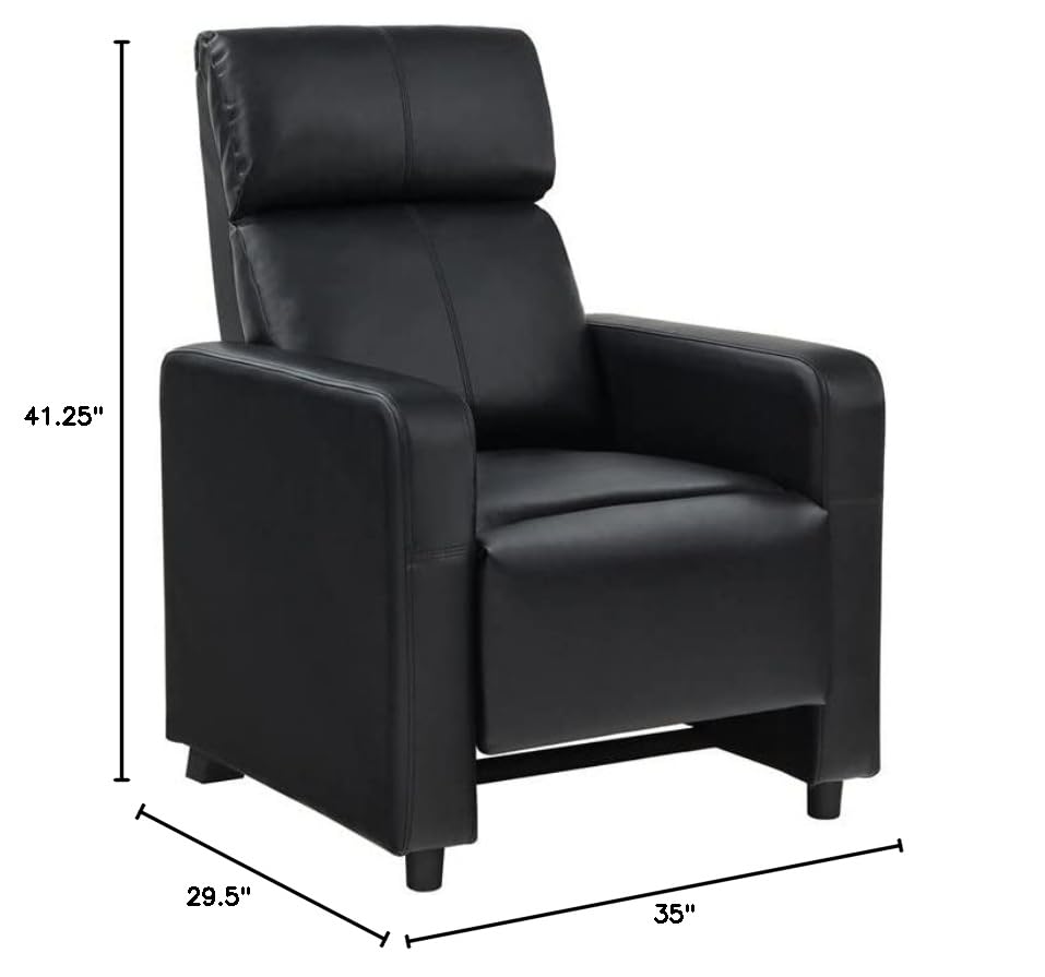 Coastertoohey7piecetheaterseating5rblack Urban Country Home Decor Coaster toohey 7 piece theater seating 5r black urban country home decor