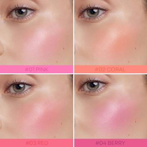 KYDA Water Jelly Tint Blush, Berry, Jelly Tinted Makeup Stick, for Lips and Cheek Stain, Buildable Watercolor Finish, Lasting Moisturising