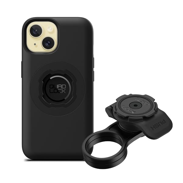 Quad Lock zestaw montażowy nasadki kierownicy roweru z etui MAG na telefon iPhone 15