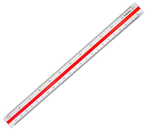 Graphoplex Kutch ME.370B Règle de réduction triangulaire 30 cm Blanc Cover