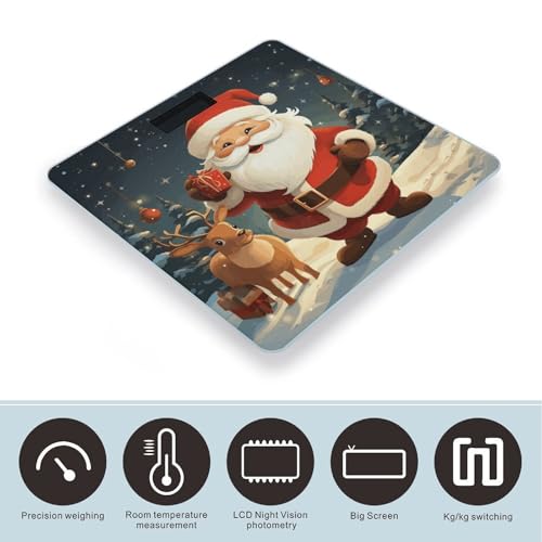 Balanza de Baño Digital con Diseño Santa Claus 400 lb miniatura 3