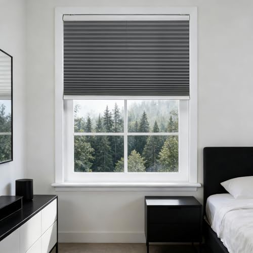 Store Plissé Gris Idéal pour Cuisine et Chambre à Coucher - 2