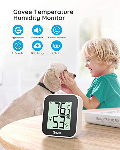 Govee Hygrometer Thermometer H5075 Bundle With Govee Temperature Humidity Monitor 2-Pack #TOP2