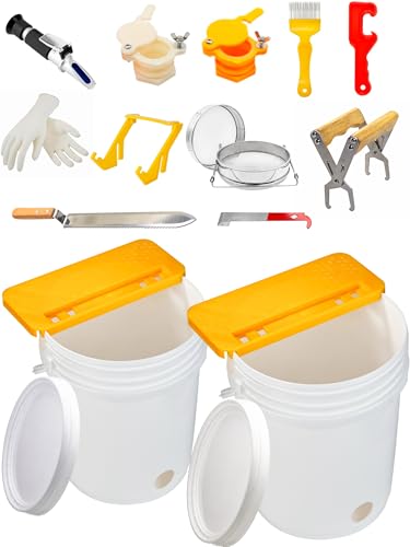Duseu Kit per estrazione del miele, confezione da 2 secchi