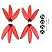 Low Noise Propellers Drone 4726f Propeller Blades Compatible for DJI Mini SE/1/2/MAVIC Mini Quadcopter Drone Propeller Props Quick Release Propeller Replacement Spare Accessories(2 Pairs) (Red)