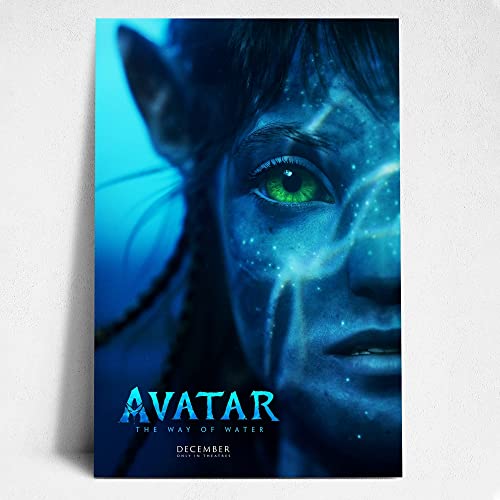 Avatar 2 The Way of Water Movie Poster Avatar Wall Art Canvas Print perfect wall decor for home living room bedroom kids room kitchen dining room bathroom bar hotel restaurant office New year Gift (Avatar-1,8x12in No Framed)