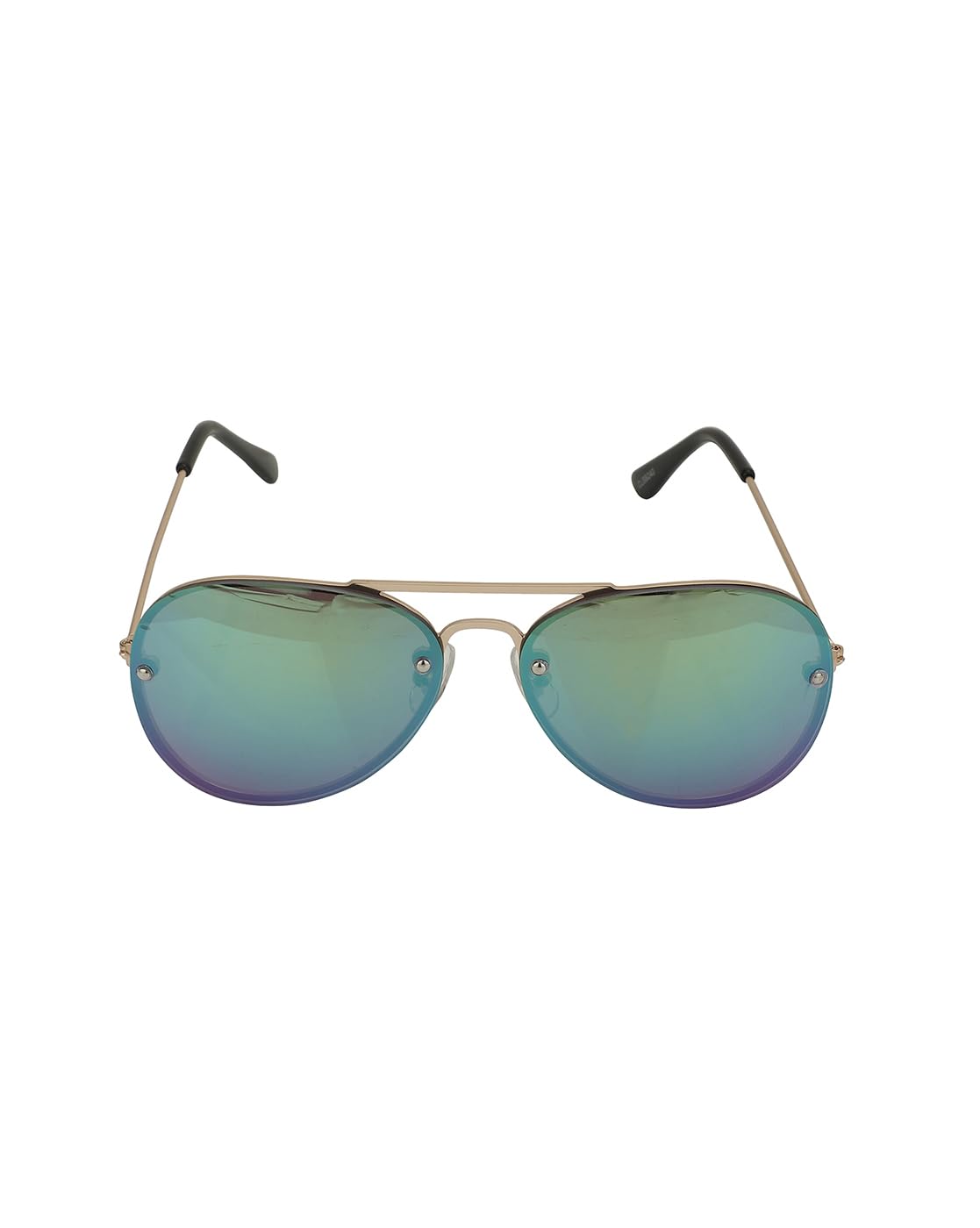 Carlton LondonKids Boys Gold with Black UV Protected Lens Aviator Sunglass