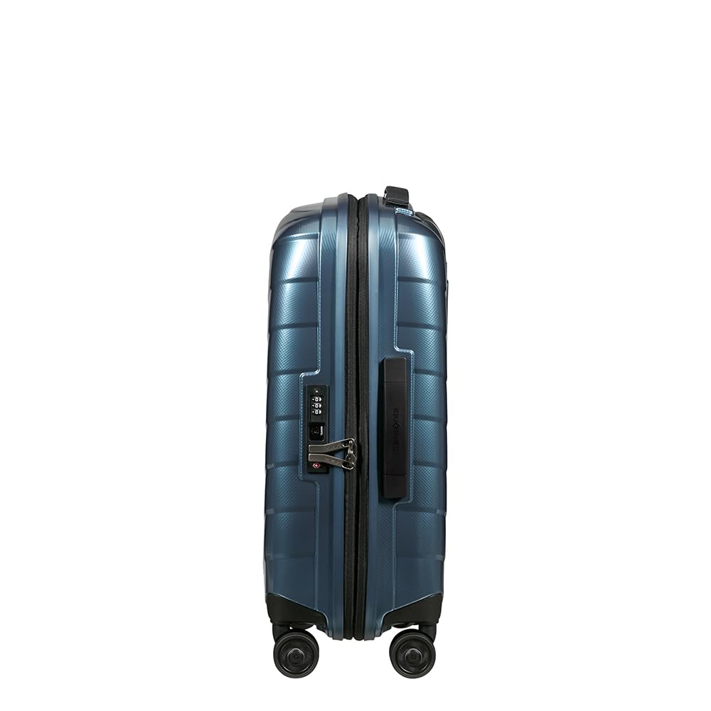 Samsonite Attrix - Spinner S, Echarlizable Hand Luggage, 55 cm, 38/44 L, Azul (Azul de Acero)