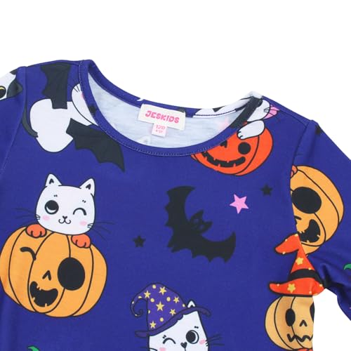 JESKIDS Girls Nightgowns Long Sleeve Dinosaur Printed Pajamas Dress3