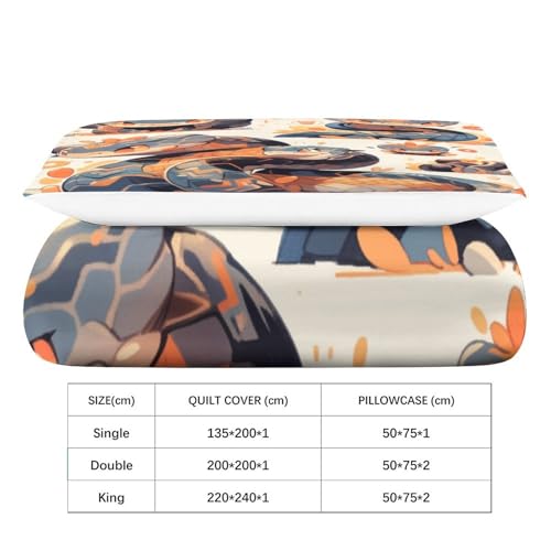 Housse de couette serpent 3D lit simple pour chambre d'enfant - 6