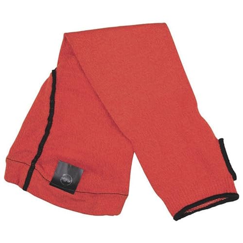 MOLLIFII Cut-Resistant Sleeve: ANSI/ISEA Cut Level A5, Bicep Gusset, Thumbhole, Orange, 18 in Length