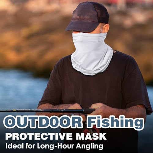 Image of Achiou Cooling Neck Gaiter, UV Protection Face Cover Scarf for Men Women | Breathable, Soft and Quick-Dry Neck Gaiter for Cycling, Running, Fishing
