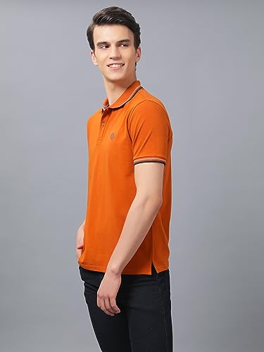 Nimble-Original-Tipped-Polo-T-Shirt-Rust