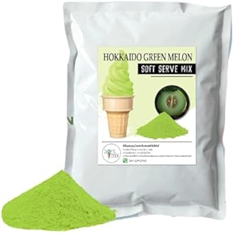 Soft Serve Ice Cream Powder – 1kg Pack, Makes 3.5kg of Ice Cream – Smooth, Creamy & Easy to Make (Hokkaido green melon)