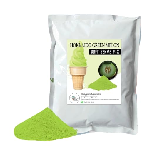 Soft Serve Ice Cream Powder – 1kg Pack, Makes 3.5kg of Ice Cream – Smooth, Creamy & Easy to Make (Hokkaido green melon)