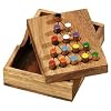 Last Fighter Tricky Triangle Strategy IQ Puzzle Game Wooden Solitaire Brain Teaser