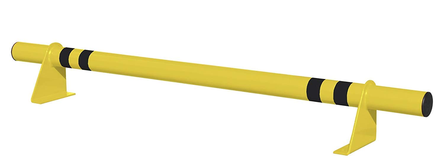 PAL | Tope de vehiculos Fenix para aparcamiento 1800x80x200mm de hierro amarillo/negro