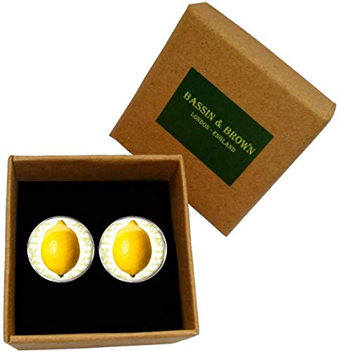 Gemelos para hombres Bassin and Brown limón amarillo/blanco miniatura 6