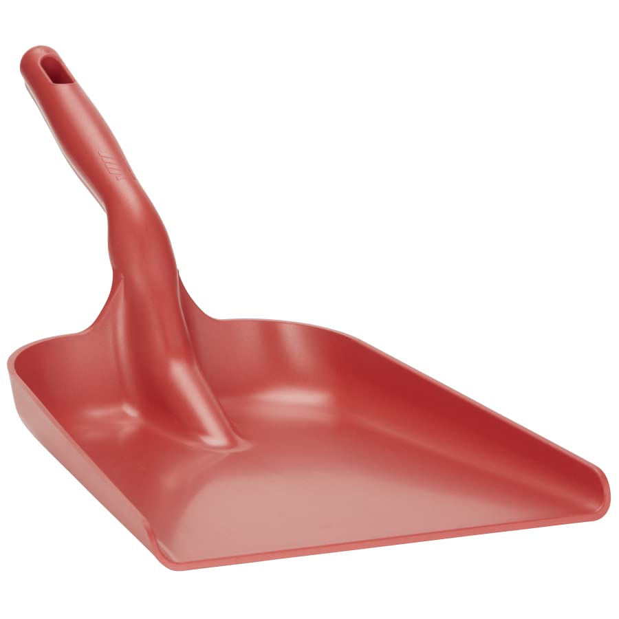 Vikan 56744 Pala de polipropileno detectable de metales, rojo, 550 mm de longitud, 12 unidades